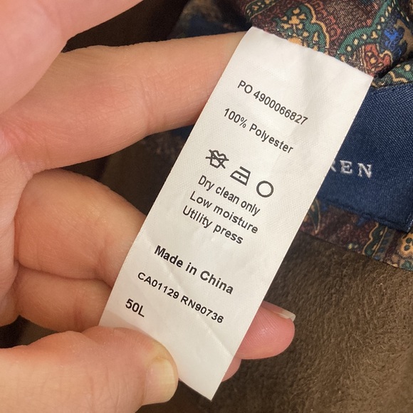 Ralph Lauren Sport Coat Mens 50L Brown Faux Suede Blazer Casual Country Preppy - Picture 14 of 16